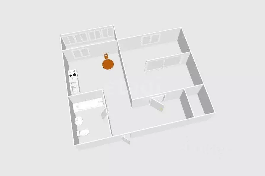 1-к кв. Сахалинская область, Южно-Сахалинск Железнодорожная ул., 87А ... - Фото 2