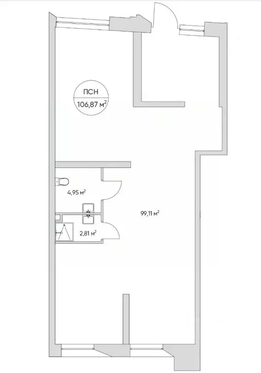 Торговая площадь в Москва Автомобильный проезд, 4 (107 м) - Фото 1
