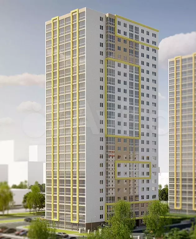 1-к. квартира, 47,4 м, 20/25 эт. - Фото 1