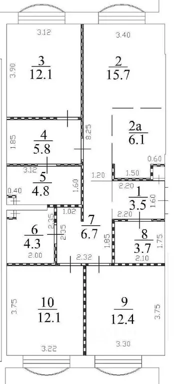 3-к кв. Москва ул. Академика Королева, 21 (88.0 м) - Фото 2