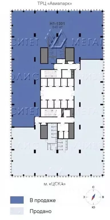 Офис в Москва Ходынский бул., 6с2 (830 м) - Фото 1