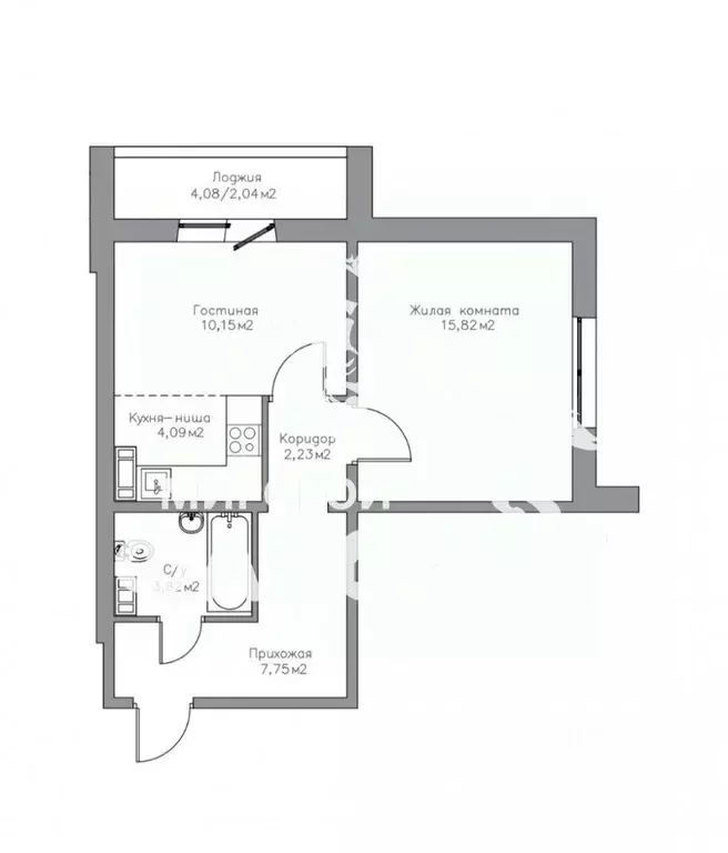 1-к кв. Оренбургская область, Оренбург ул. Березка, 21 (45.9 м) - Фото 0