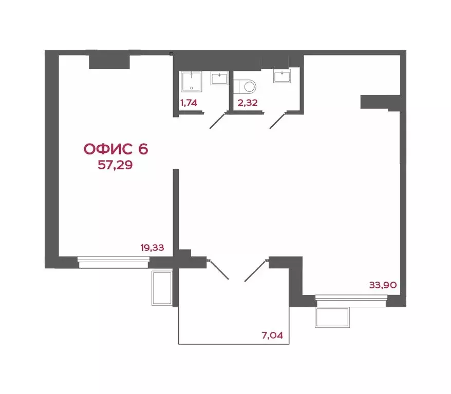 Торговая площадь (57.29 м) - Фото 2