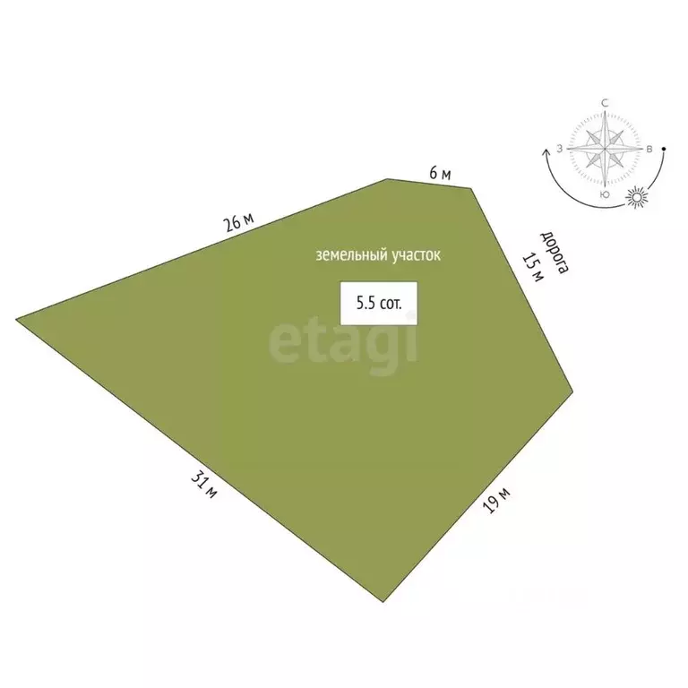 Участок в Ямало-Ненецкий АО, Новый Уренгой Оптимист ДПК, 8 (5.5 сот.) - Фото 2