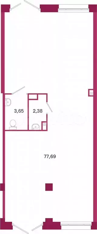 Продам помещение свободного назначения, 83.72 м - Фото 0