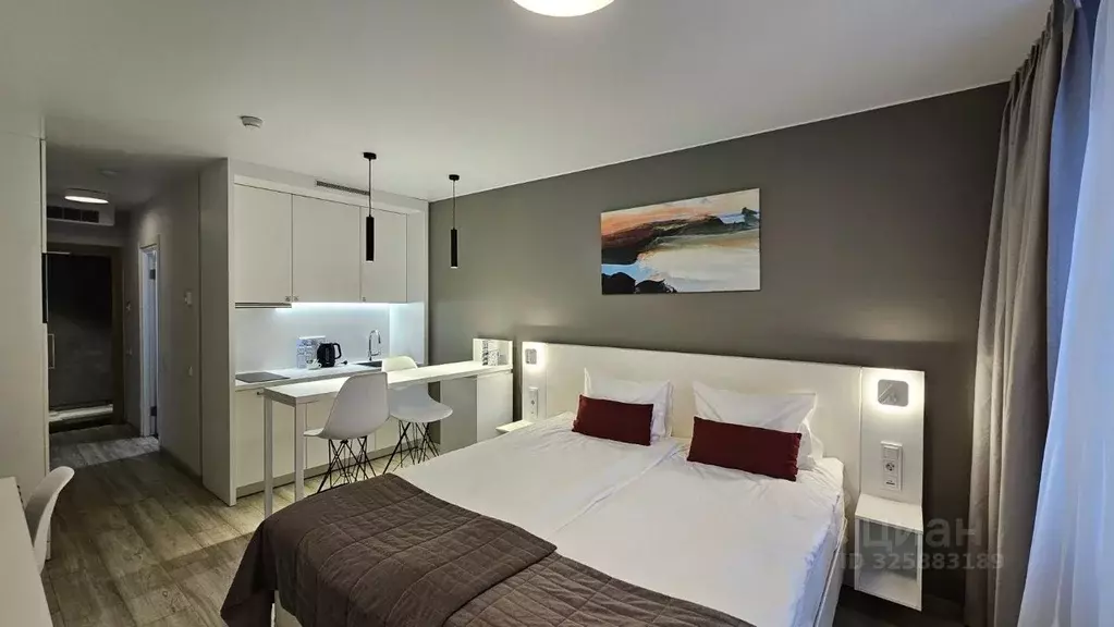 Студия Санкт-Петербург ул. Салова, 61 (25.1 м) - Фото 1