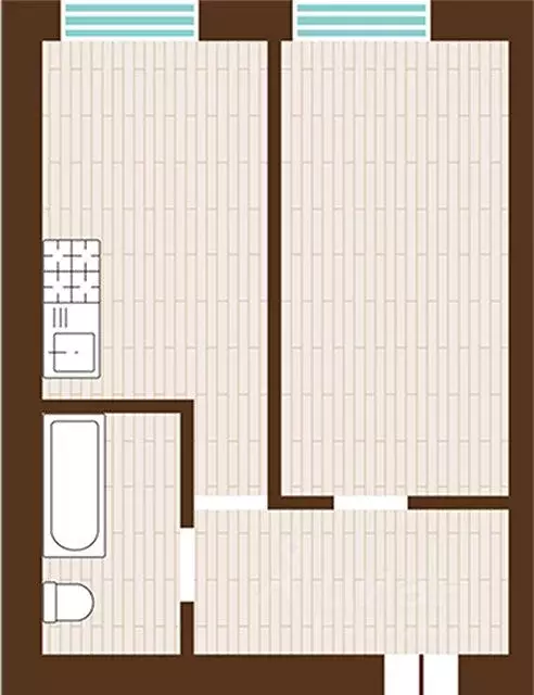 1-к кв. Калининградская область, Гурьевский муниципальный округ, пос. ... - Фото 1