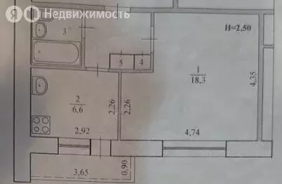 1-комнатная квартира: Волгоград, улица 4 Связистов, 25А (33.3 м) - Фото 1