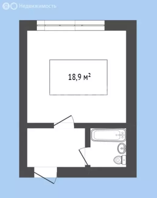 Квартира-студия: Новокузнецк, улица 13-й Микрорайон, 9 (18.9 м) - Фото 0