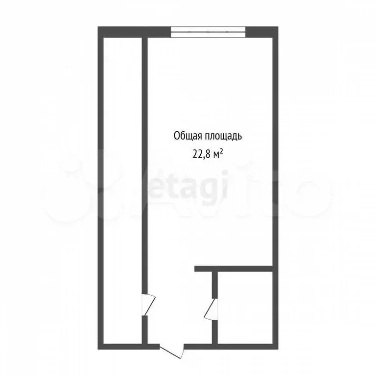 Квартира-студия, 22,8 м, 5/9 эт. - Фото 0