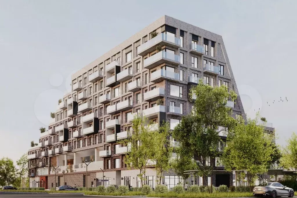 2-к. квартира, 57,5 м, 6/9 эт. - Фото 0