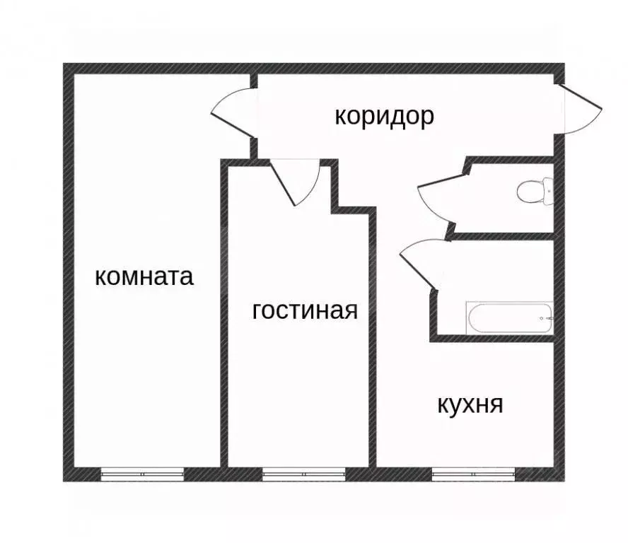 2-к кв. Костромская область, Кострома ул. Ивана Сусанина, 33 (48.1 м) - Фото 2