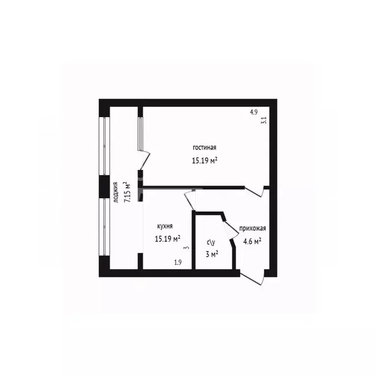 1-к кв. Дагестан, Дербент ул. Х. Тагиева, 33 (37.0 м) - Фото 2