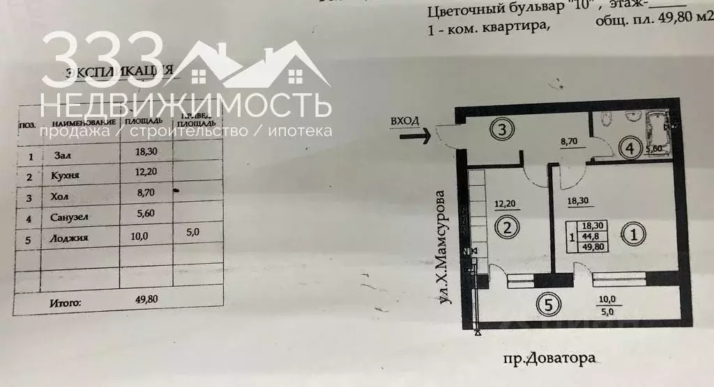 Кубалова 11 владикавказ карта