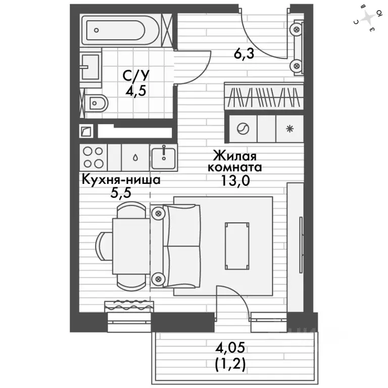 Студия Татарстан, Зеленодольский район, Октябрьское с/пос, пос. ... - Фото 2