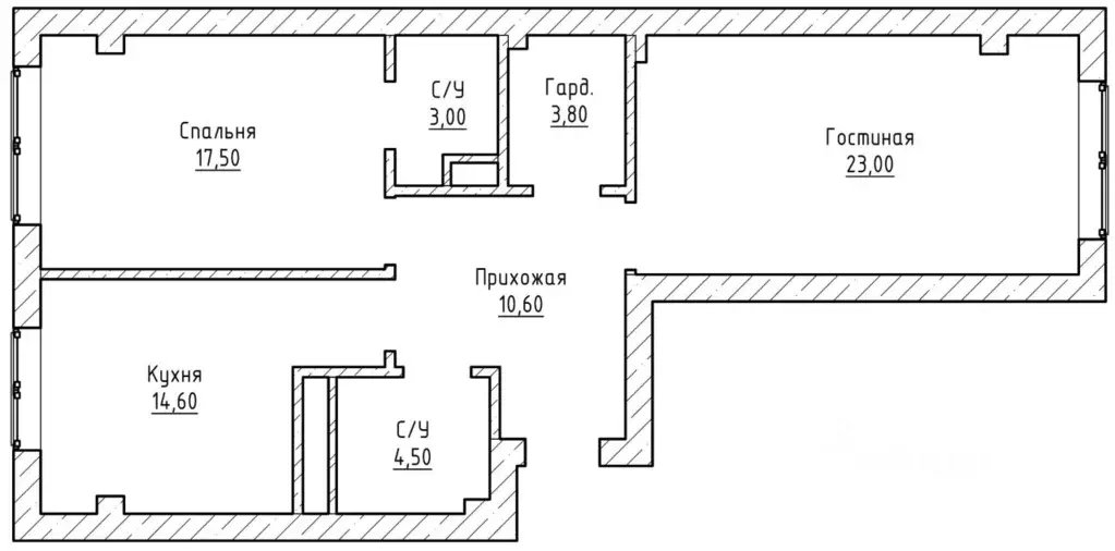 2-к кв. Кабардино-Балкария, Нальчик ул. Атажукина, 155 (77.0 м) - Фото 2