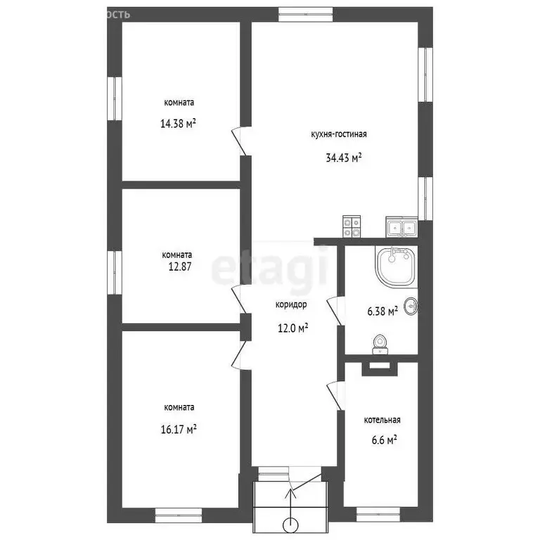 Дом в Стерлитамакский район, Казадаевский сельсовет, село Новое ... - Фото 2