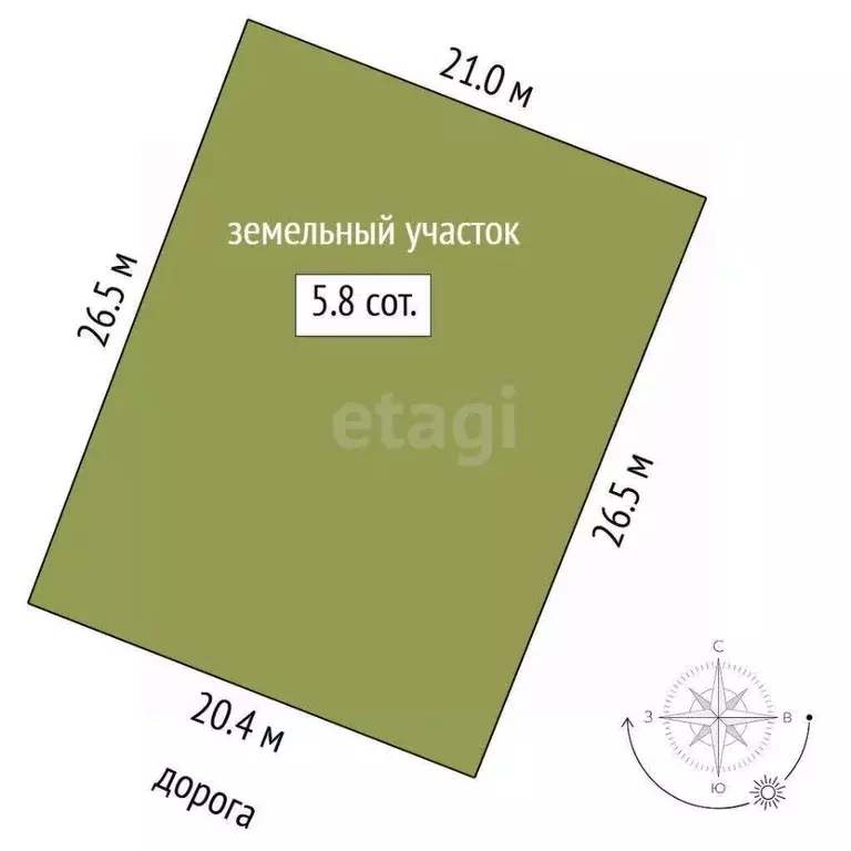 Участок в Тюменская область, Тюменский муниципальный округ, д. ... - Фото 1