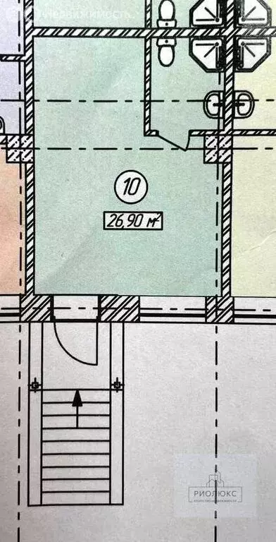 Квартира-студия: село Абзаково, улица Ленина, 152 (27 м) - Фото 1