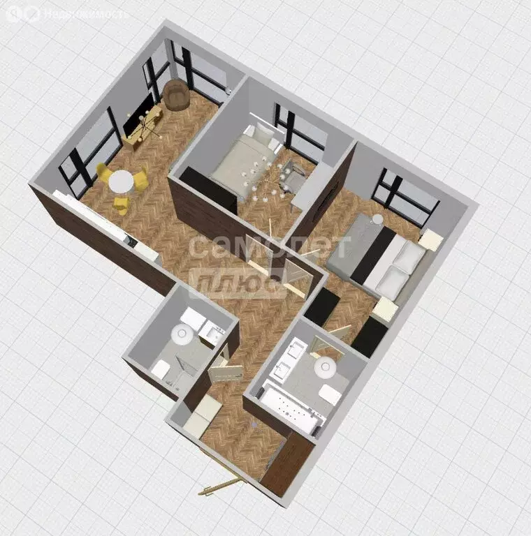 2-комнатная квартира: Москва, ЖК Портленд (57.1 м) - Фото 2