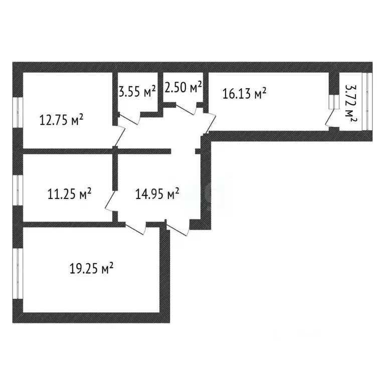 3-к кв. Воронежская область, с. Новая Усмань бул. Художников, 2Г (79.4 ... - Фото 2