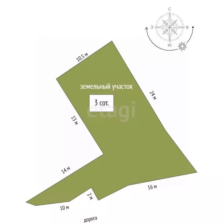 Участок в Севастополь ТСН Рыбак-7 тер., 194 (3.0 сот.) - Фото 2