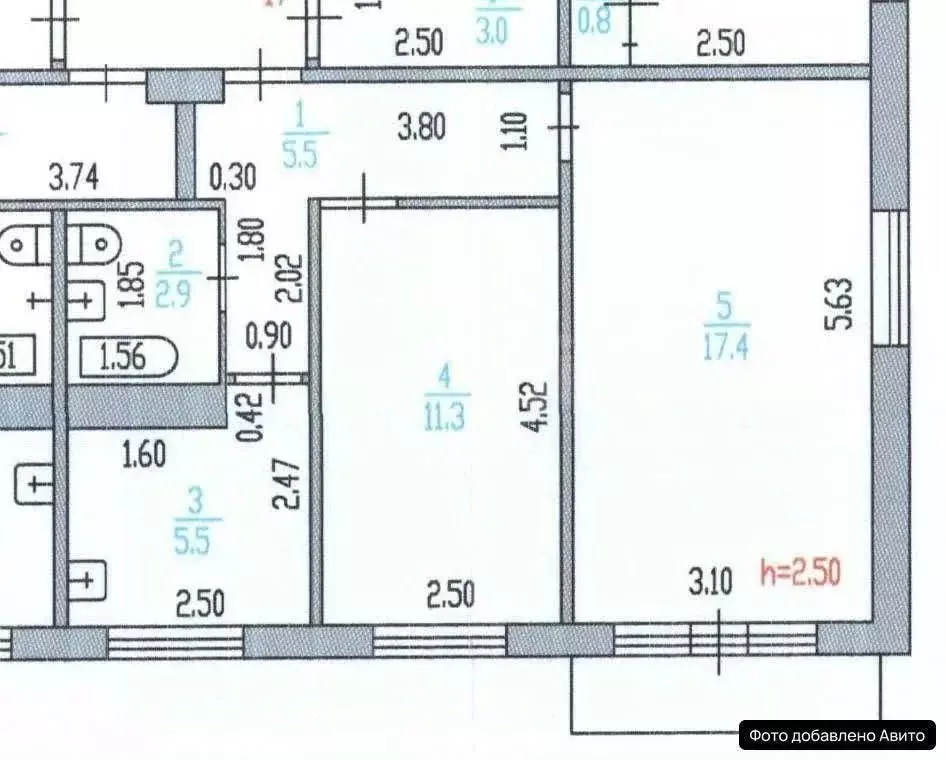 2-к кв. Алтайский край, Барнаул ул. Георгия Исакова, 171 (44.0 м) - Фото 2