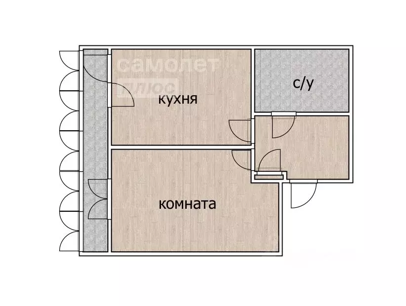 1-к кв. Башкортостан, Уфа ул. Адмирала Ушакова, 88/1 (40.0 м) - Фото 1