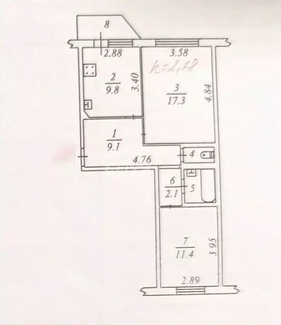 2-к кв. Ямало-Ненецкий АО, Ноябрьск Советская ул., 70 (53.6 м) - Фото 2