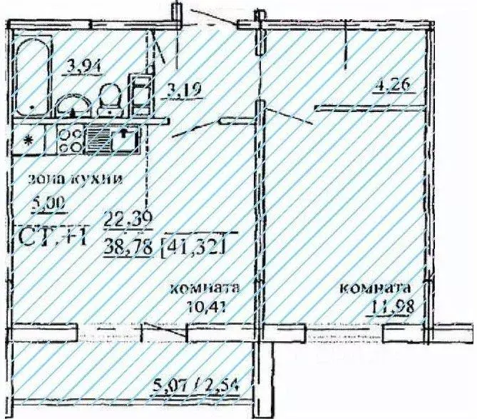 2-к кв. Челябинская область, Челябинск ул. Кулибина (41.32 м) - Фото 0
