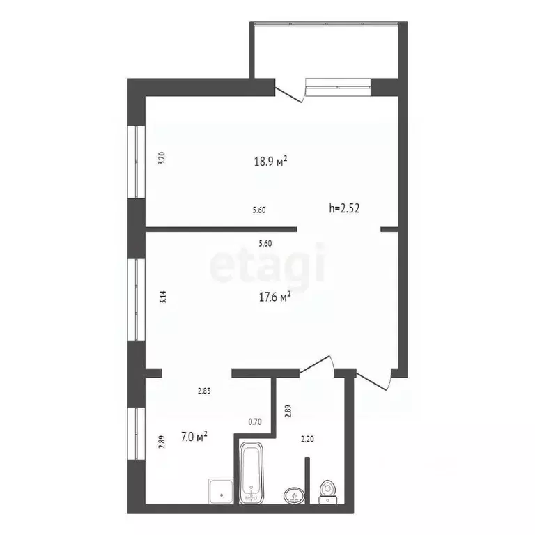 2-к кв. Красноярский край, Красноярск ул. Алеши Тимошенкова, 181 (49.4 ... - Фото 1