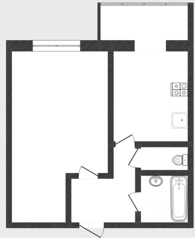 1-к кв. Тюменская область, Тюмень ул. Шишкова, 11 (34.8 м) - Фото 1
