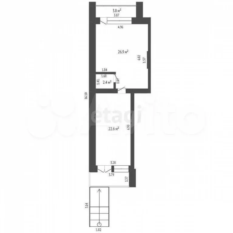 Продам помещение свободного назначения, 55.7 м - Фото 0
