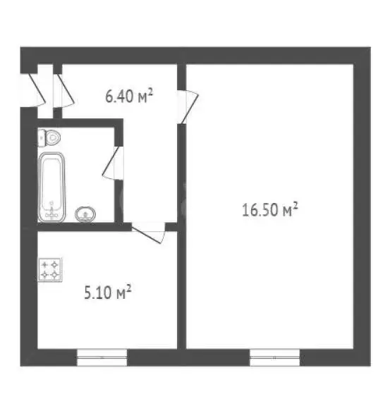 1-комнатная квартира: Борисоглебск, Гоголевская улица, 1 (32 м) - Фото 1