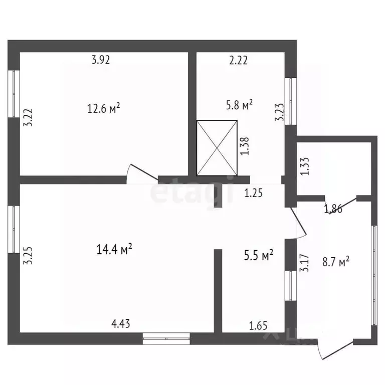 2-к кв. Забайкальский край, Читинский район, Новотроицкое с/пос, с. ... - Фото 2