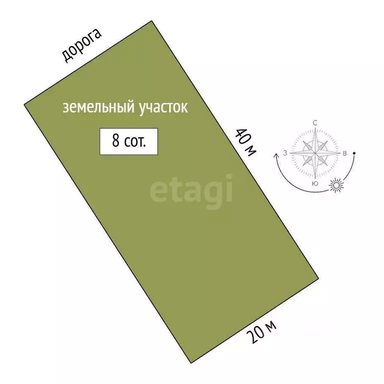 Участок в Татарстан, Тукаевский район, Калмиинское с/пос, Ясная Поляна ... - Фото 2