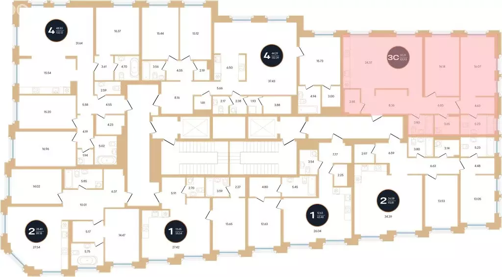 3-комнатная квартира: Уфа, улица Рихарда Зорге, 73/1 (101.93 м) - Фото 1