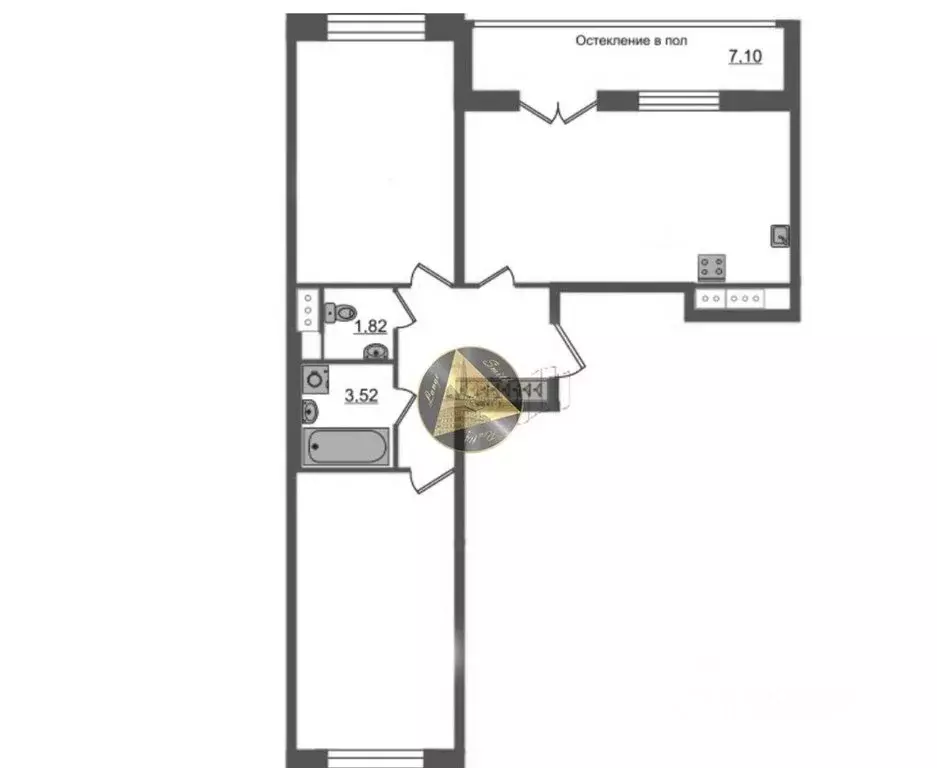 2-комнатная квартира: Санкт-Петербург, 1-й Предпортовый проезд, 1 ... - Фото 1