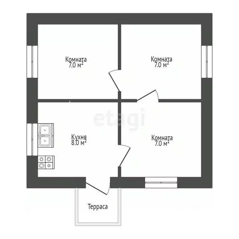 Дом в Краснодарский край, Новороссийск ул. Грибоедова, 92 (30 м) - Фото 1