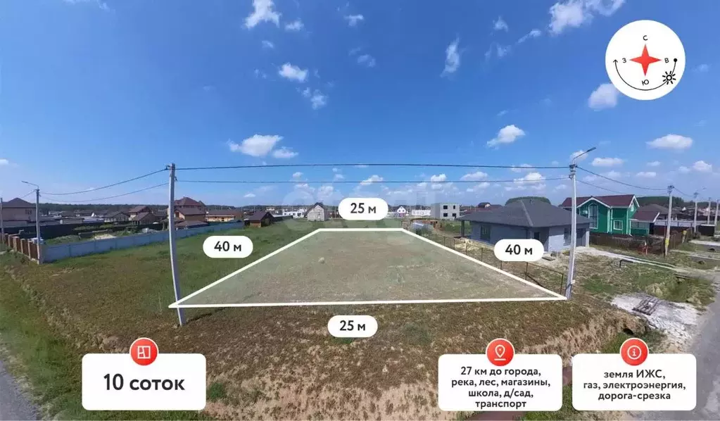 Участок в Тюменская область, Тюменский муниципальный округ, с. Кулига, ... - Фото 0