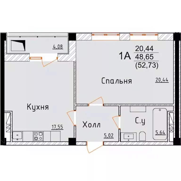 1-к кв. Дагестан, Дербент ул. Графа Воронцова, 78скА-2 (52.73 м) - Фото 0