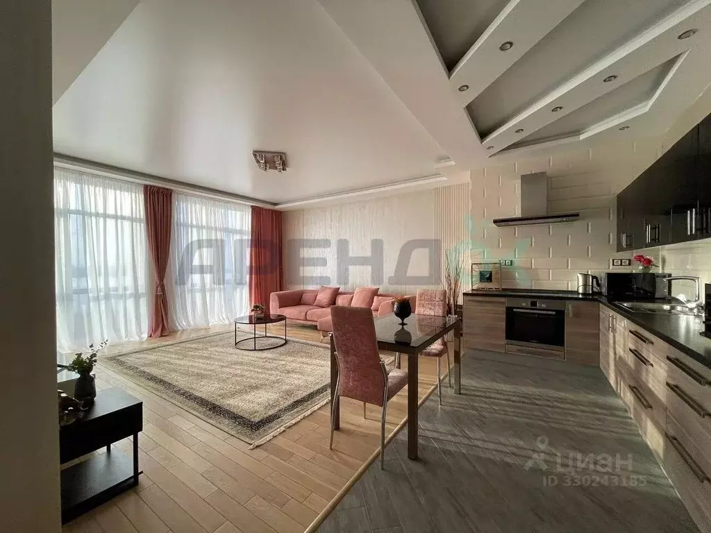 2-к кв. Татарстан, Казань ул. Мусина, 1 (74.0 м) - Фото 1