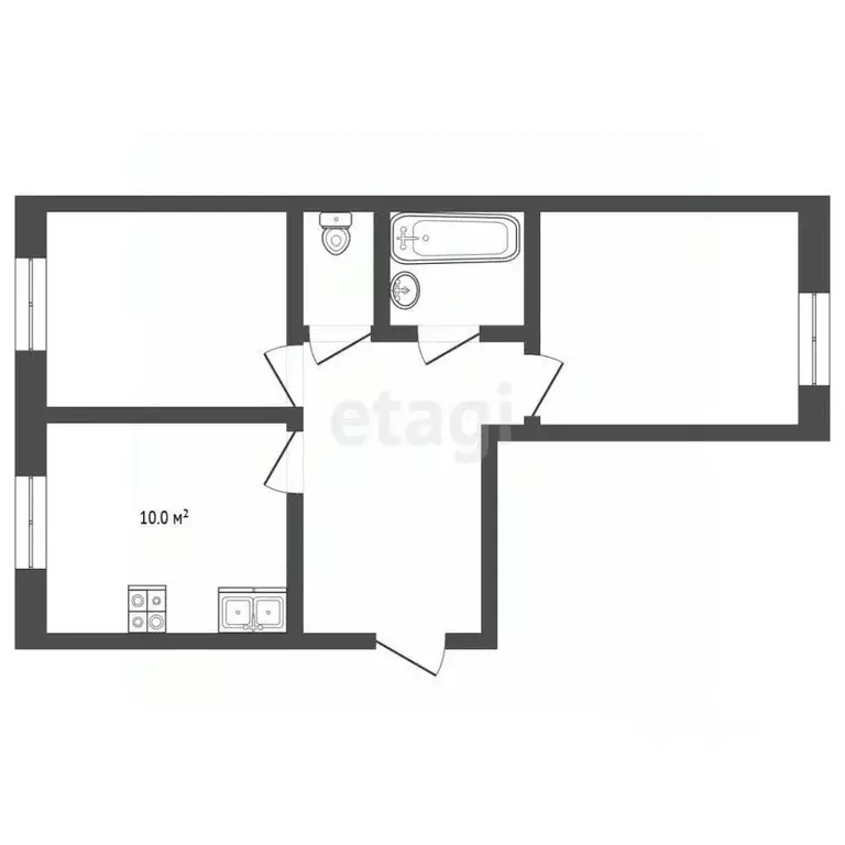 3-к кв. Алтайский край, Новоалтайск ул. Анатолия, 90 (60.0 м) - Фото 2