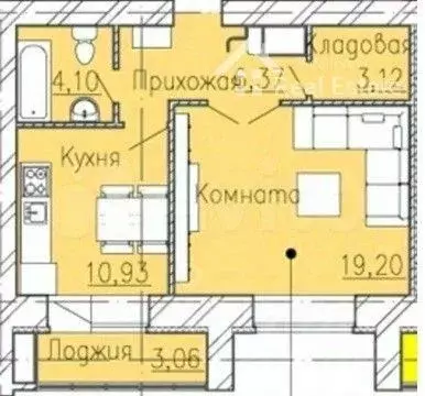 1-к кв. Ивановская область, Иваново ул. Добролюбова, 10 (44.5 м) - Фото 1