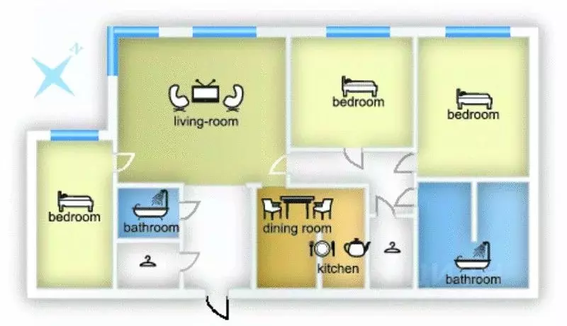 4-к кв. Москва Авиационная ул., 79 (180.0 м) - Фото 2