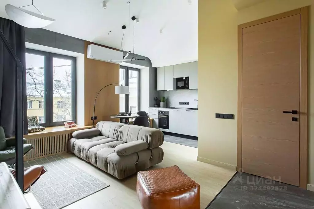 Студия Москва ул. Усачева, 62 (30.1 м) - Фото 1