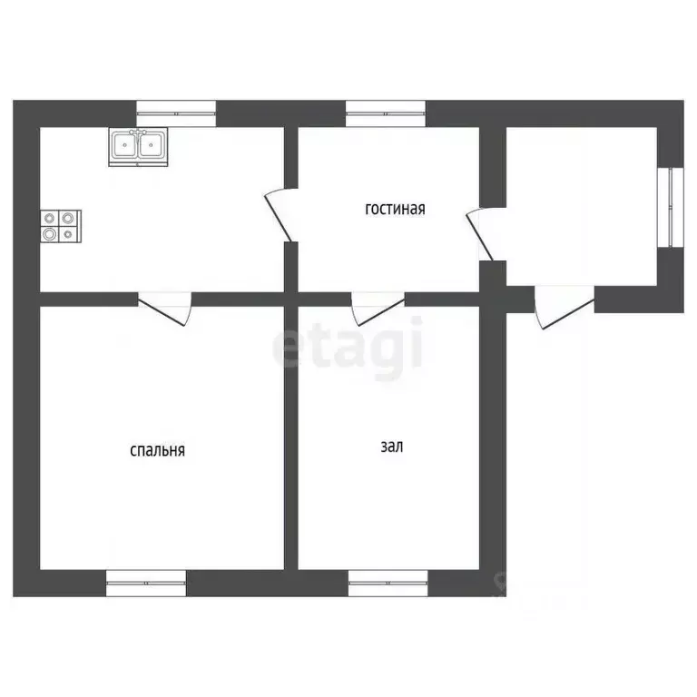 Дом в Саратовская область, Романовка рп ул. Шевченко, 19 (26 м) - Фото 1