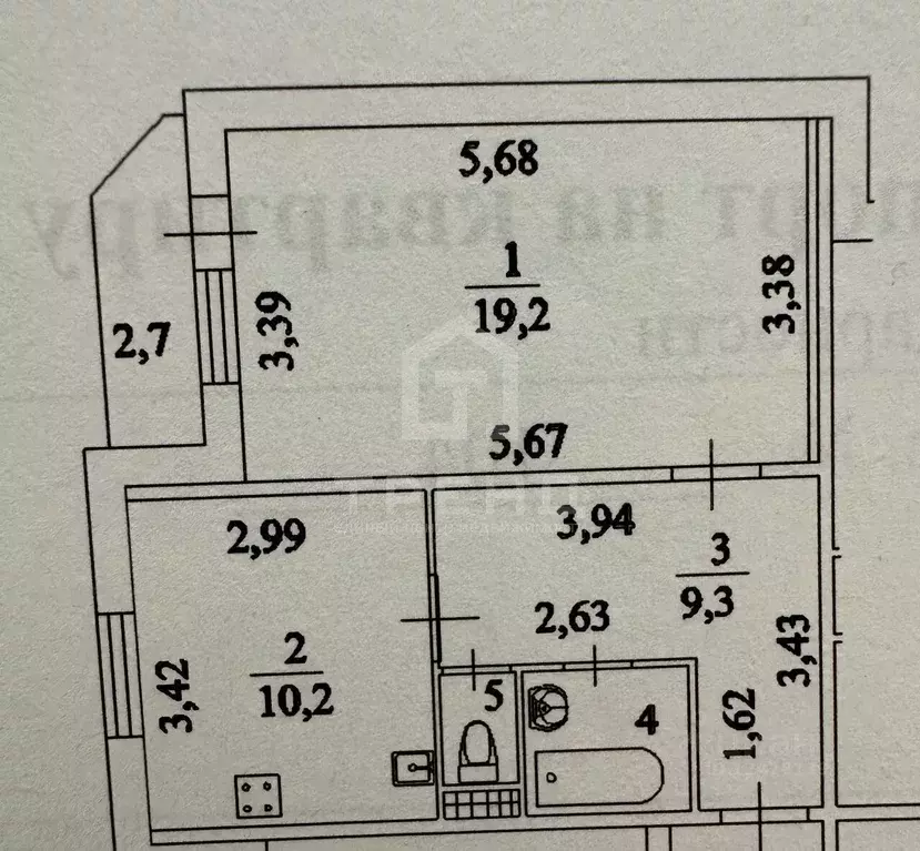 1-к кв. Санкт-Петербург просп. Солидарности, 21к2 (42.2 м) - Фото 2