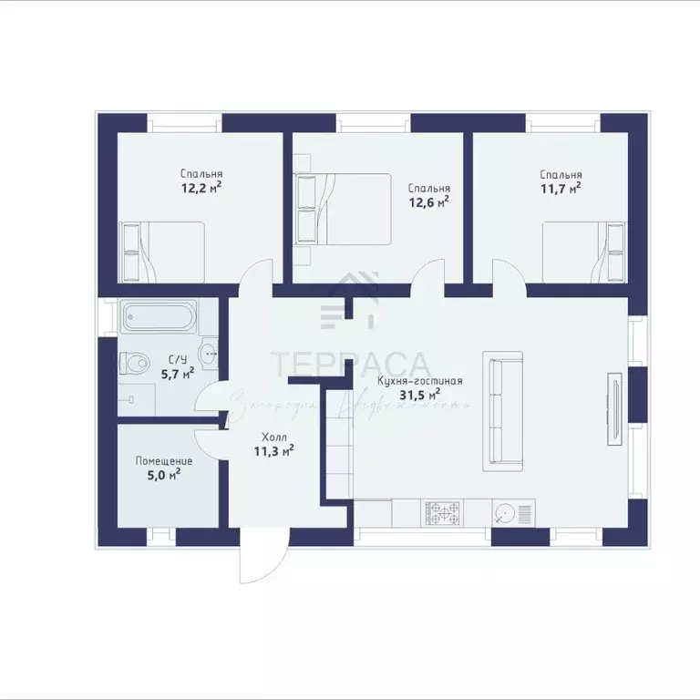 Дом в Ленинградская область, Ломоносовский район, Виллозское городское ... - Фото 2