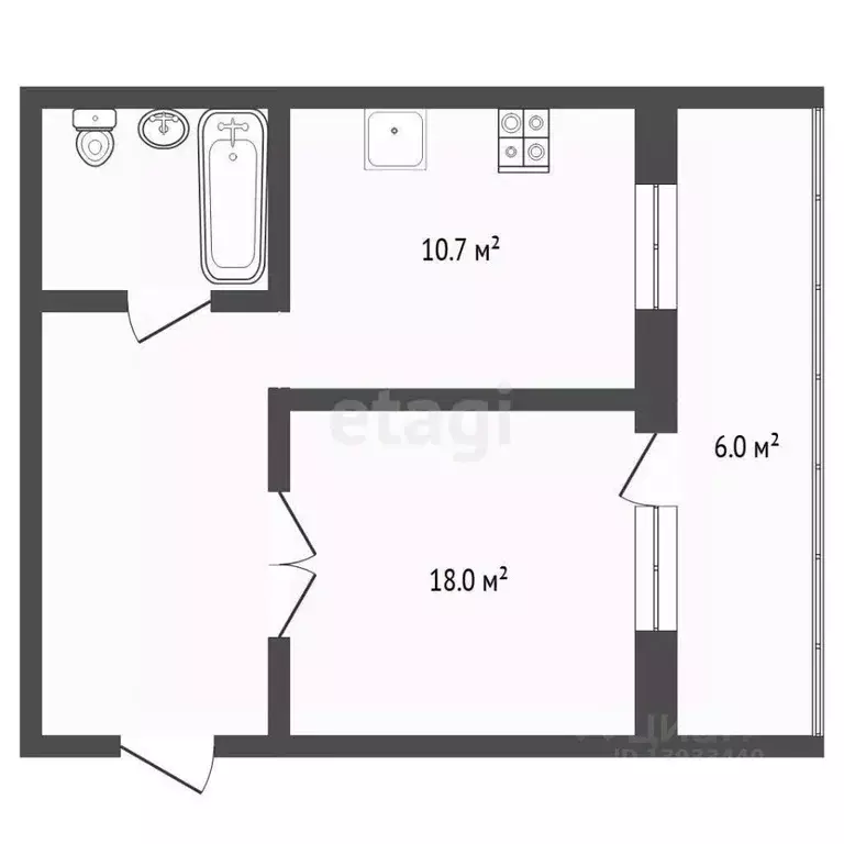 1-к кв. Тюменская область, Исетский муниципальный округ, пос. ... - Фото 2